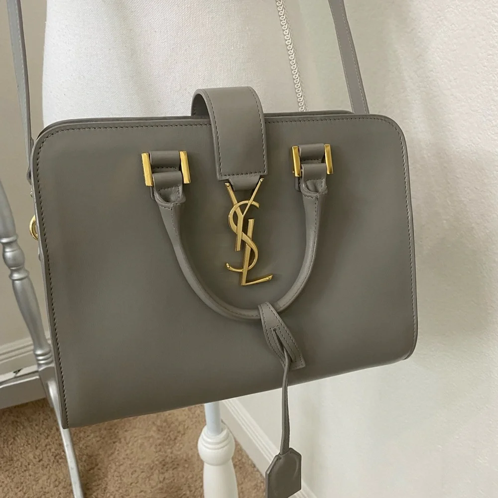 Authentic Saint Laurent Baby canvas fog bag